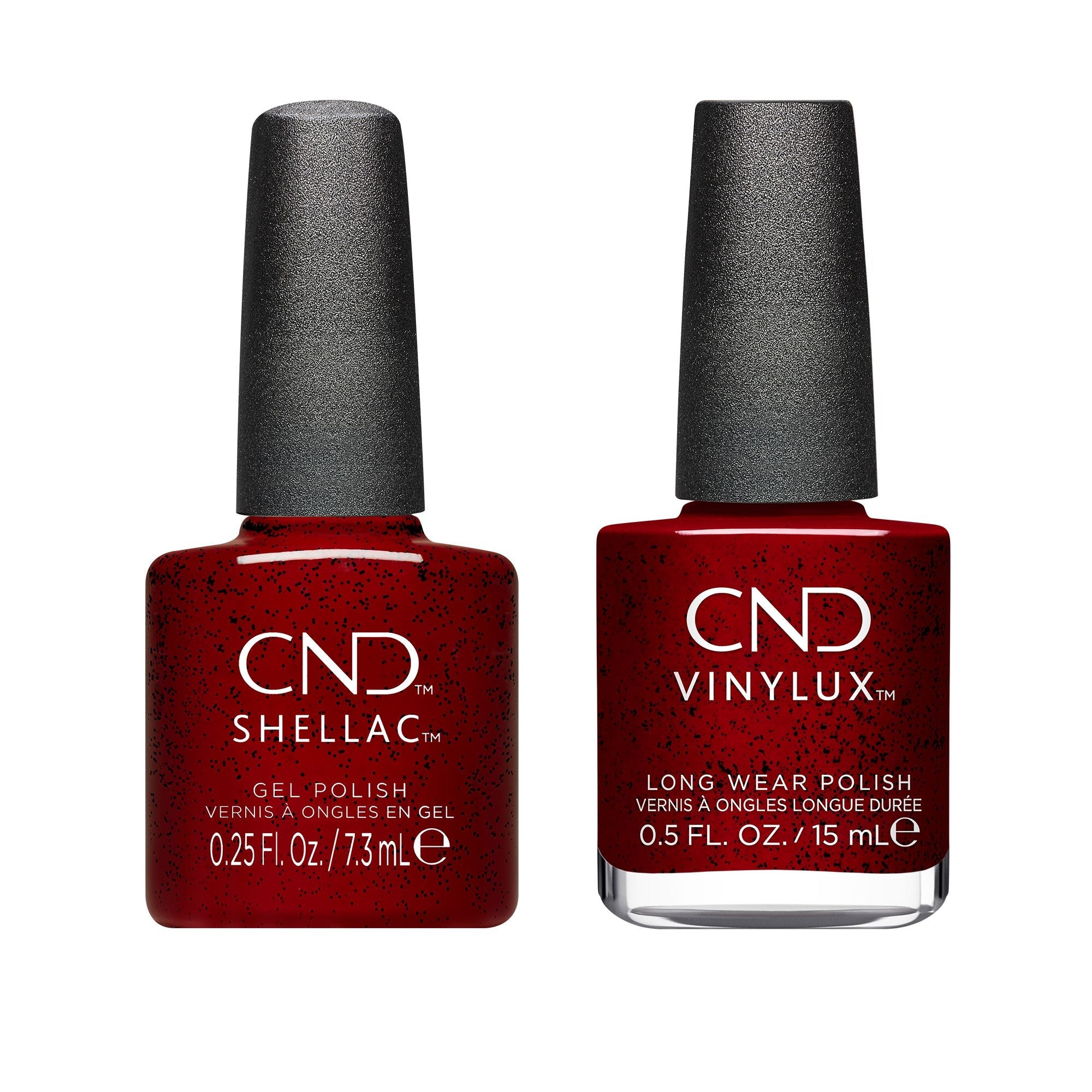 CND - Shellac & Vinylux Combo - Needles & Red - Red Gel & Lacquer ...