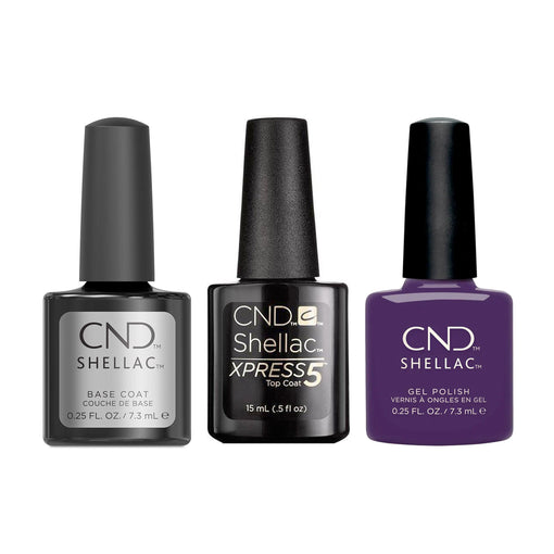 CND - Shellac Xpress5 Combo - Base, Top & Absolutely Radishing (0.25 oz) - Gel Polish at Beyond Polish