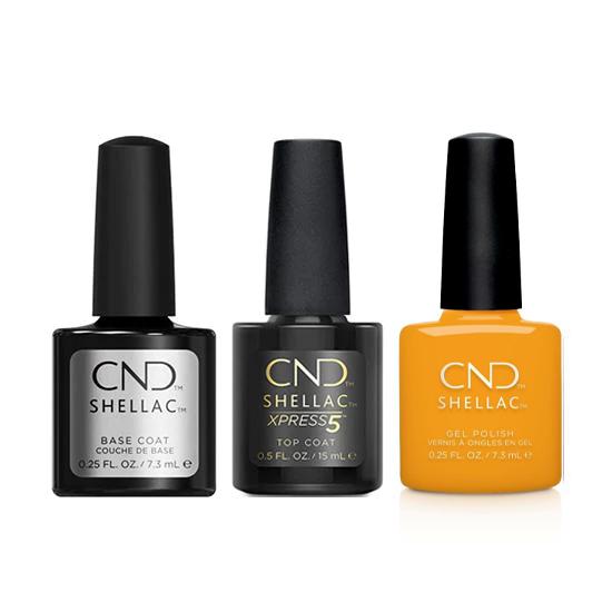 CND - Shellac Xpress5 Combo - Base, Top & Among the Marigolds - Gel Polish at Beyond Polish