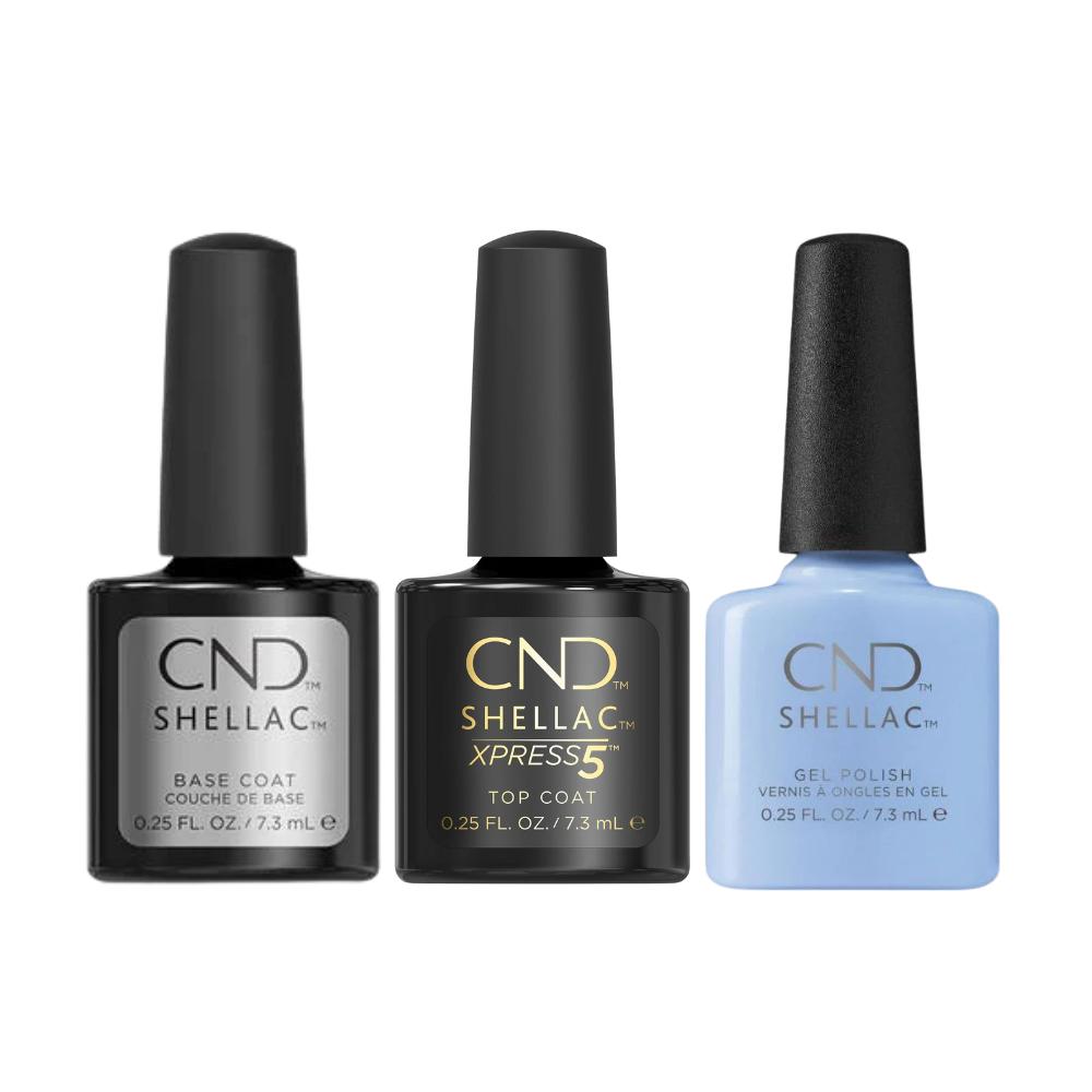 CND - Shellac Xpress5 Combo - Base, Top & Chance Taker (0.25 oz) - Gel Polish at Beyond Polish