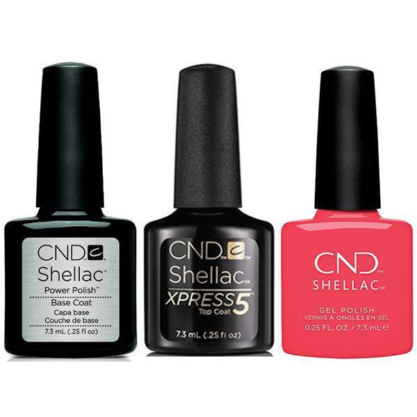 CND - Shellac Xpress5 Combo - Base, Top & Charm (0.25 oz) - Gel Polish at Beyond Polish