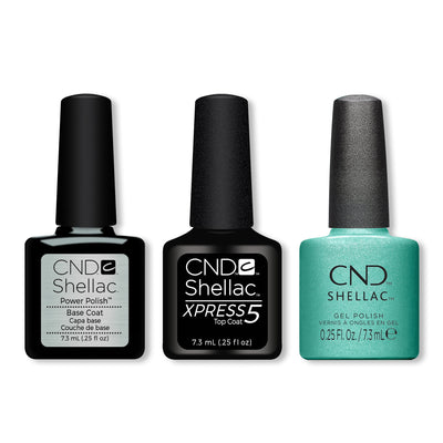 CND - Shellac Xpress5 Combo - Base, Top & Clash Out (0.25 oz) - Gel Polish at Beyond Polish