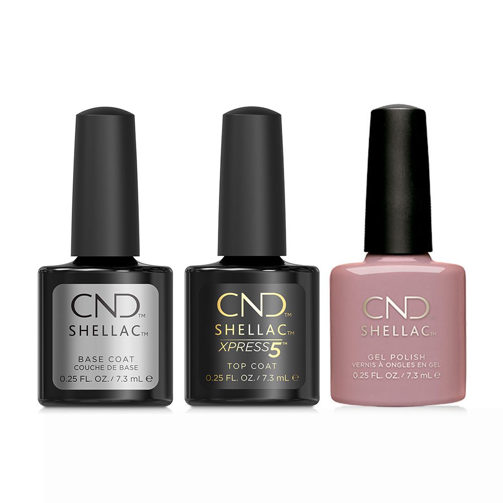 CND - Shellac Xpress5 Combo - Base, Top & Field Fox (0.25 oz) - Gel Polish at Beyond Polish