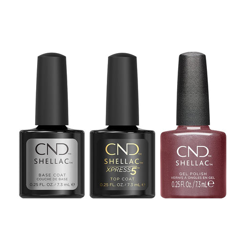 CND - Shellac Xpress5 Combo - Base, Top & Frostbite (0.25 oz) - Gel Polish at Beyond Polish