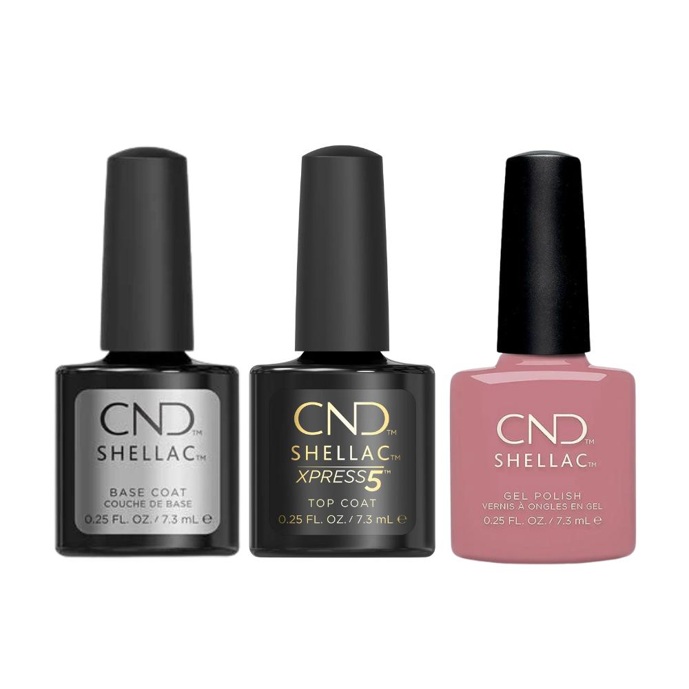 CND - Shellac Xpress5 Combo - Base, Top & Fuji Love (0.25 oz) - Gel Polish at Beyond Polish