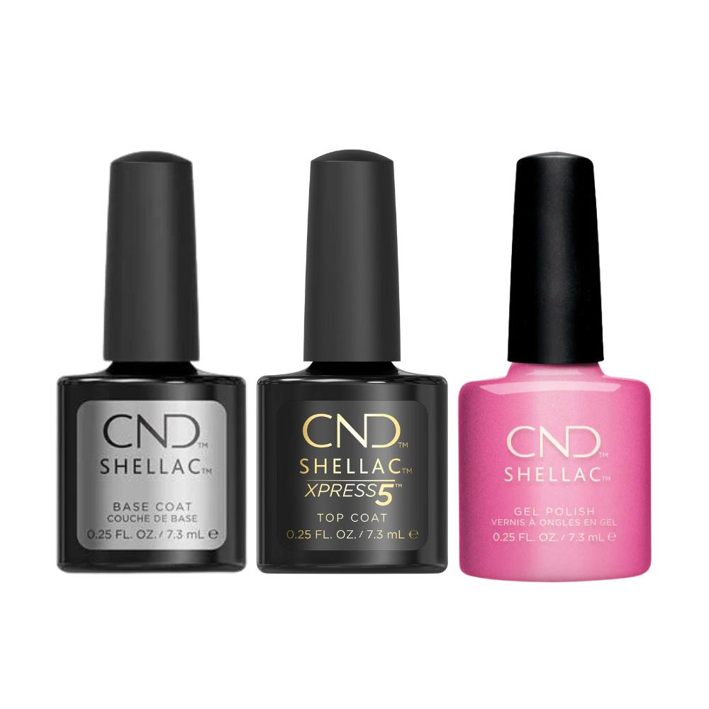 CND - Shellac Xpress5 Combo - Base, Top & Happy Go Lucky (0.25 oz) - Gel Polish at Beyond Polish