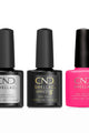 CND - Shellac Xpress5 Combo - Base, Top & Hot Pop Pink (0.25 oz) - Gel Polish at Beyond Polish