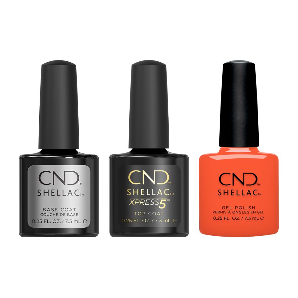 CND - Shellac Xpress5 Combo - Base, Top & Ig-Night-Ed (0.25 oz) - Gel Polish at Beyond Polish