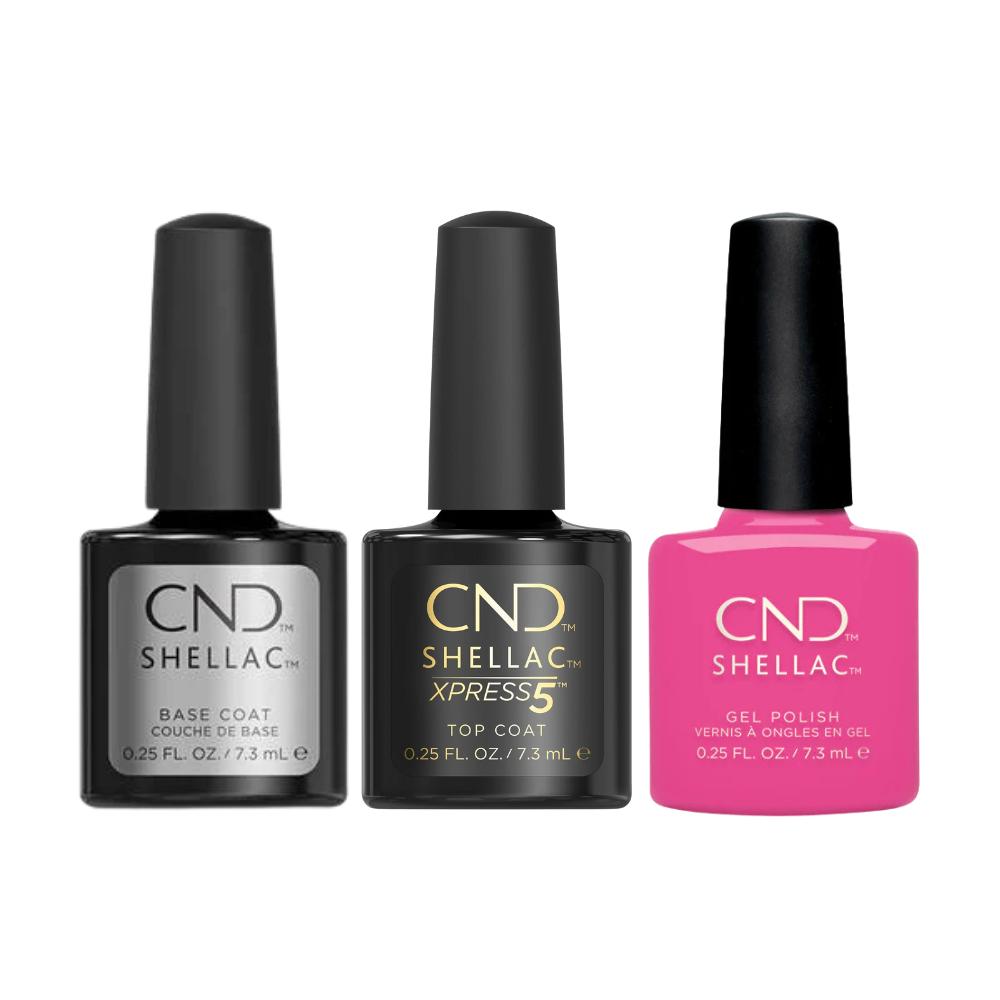 CND - Shellac Xpress5 Combo - Base, Top & In Lust (0.25 oz) - Gel Polish at Beyond Polish
