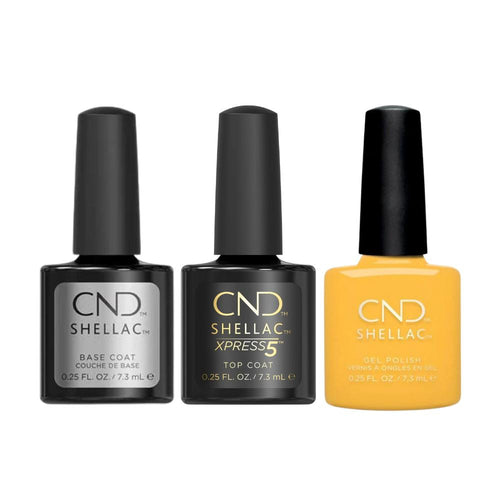 CND - Shellac Xpress5 Combo - Base, Top & Limoncello (0.25 oz)