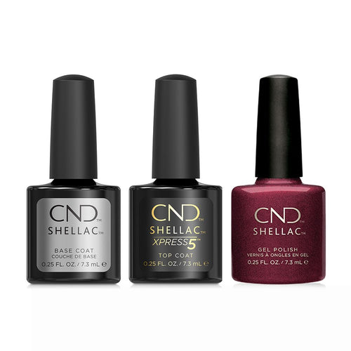 CND - Shellac Xpress5 Combo - Base, Top & Masquerade (0.25 oz) - Gel Polish at Beyond Polish