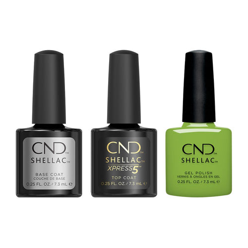 CND - Shellac Xpress5 Combo - Base, Top & Meadow Glow (0.25 oz) - Gel Polish at Beyond Polish