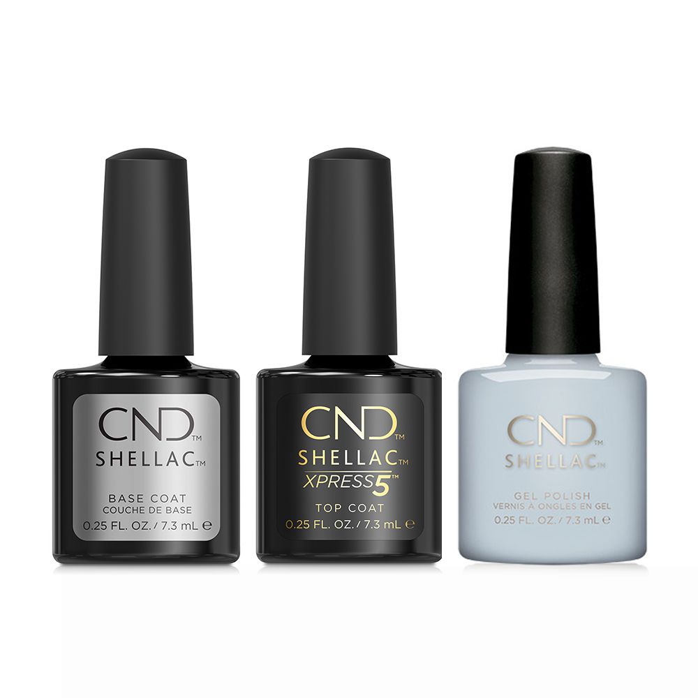 CND - Shellac Xpress5 Combo - Base, Top & Mystic Slate (0.25 oz) - Gel Polish at Beyond Polish