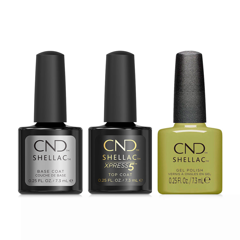 CND - Shellac Xpress5 Combo - Base, Top & Plantbound (0.25 oz) - Gel Polish at Beyond Polish