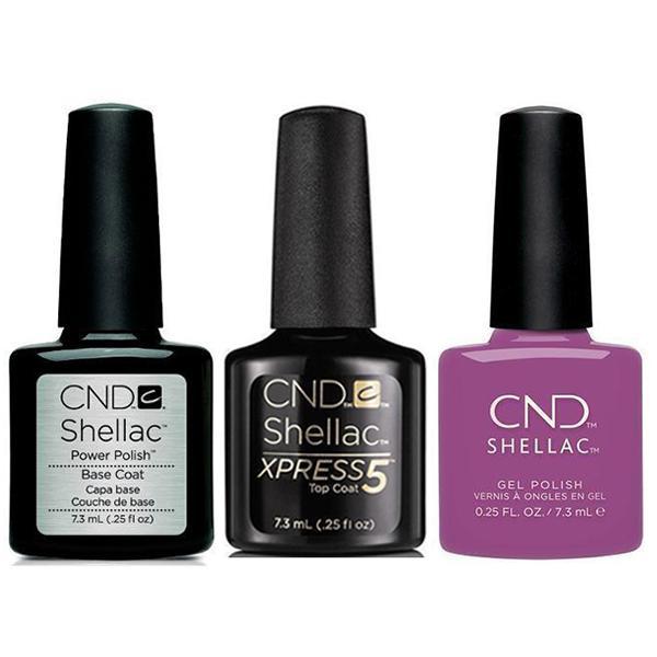 CND - Shellac Xpress5 Combo - Base, Top & Psychedelic (0.25 oz) - Gel Polish at Beyond Polish