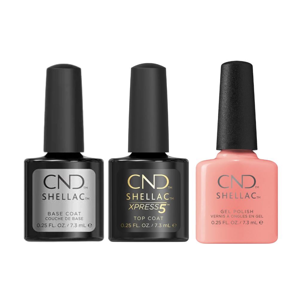 CND - Shellac Xpress5 Combo - Base, Top & Rule Breaker (0.25 oz) - Gel Polish at Beyond Polish