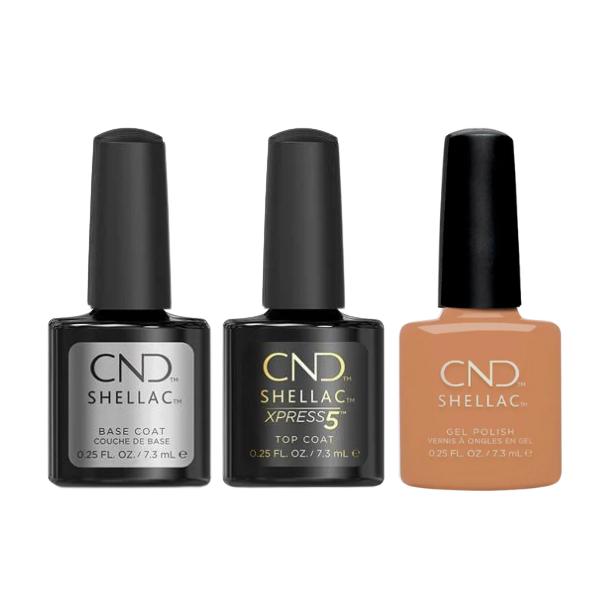 CND - Shellac Xpress5 Combo - Base, Top & Running Latte (0.25 oz) - Gel Polish at Beyond Polish