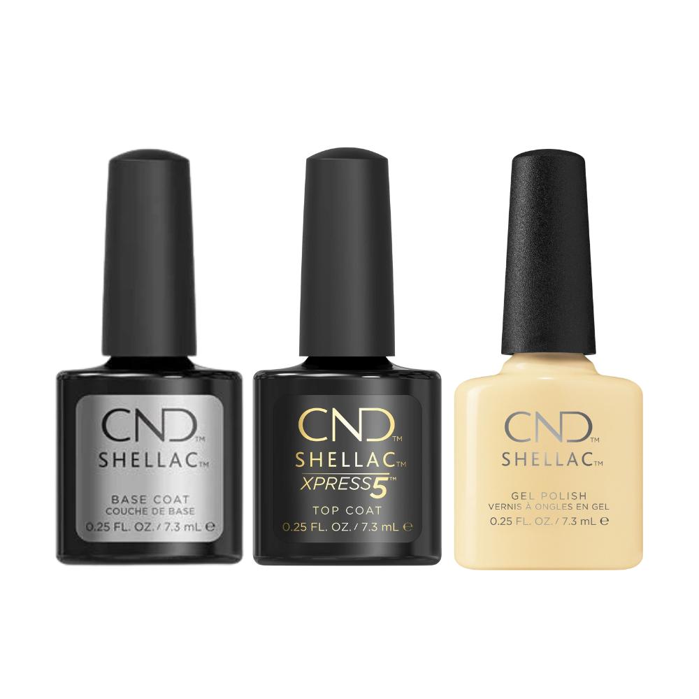 CND - Shellac Xpress5 Combo - Base, Top & Smile Maker (0.25 oz) - Gel Polish at Beyond Polish