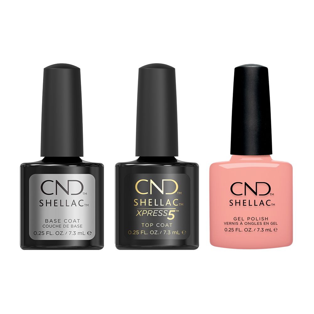 CND - Shellac Xpress5 Combo - Base, Top & Sunrise Energy (0.25 oz) - Gel Polish at Beyond Polish