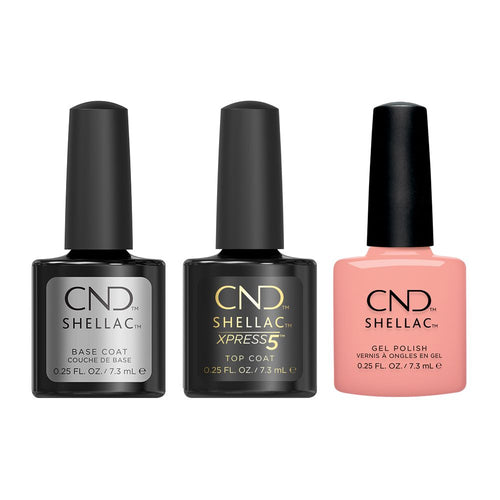 CND - Shellac Xpress5 Combo - Base, Top & Sunrise Energy (0.25 oz) - Gel Polish at Beyond Polish