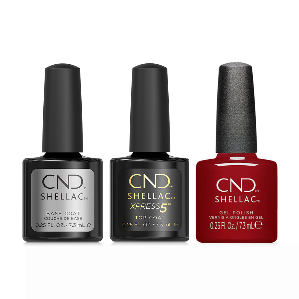 CND - Shellac Xpress5 Combo - Base, Top & Take Root (0.25 oz) - Gel Polish at Beyond Polish