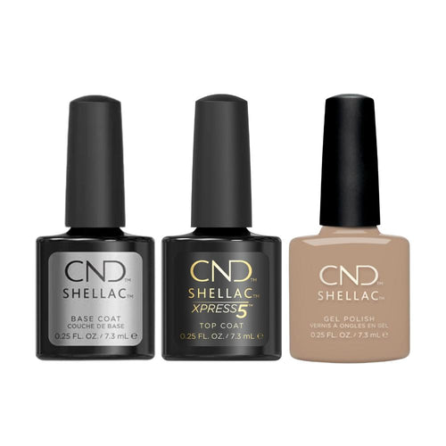 CND - Shellac Xpress5 Combo - Base, Top & Wrapped In Linen
