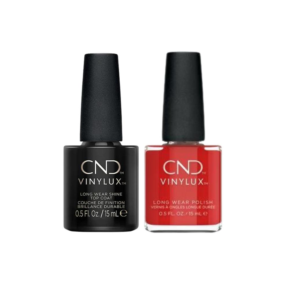 CND - Vinylux Topcoat & Devil Red 0.5 oz - #364 - Red Nail Lacquer - VT-364 - Beyond Polish CND - Vinylux Topcoat & Devil Red 0.5 oz - #364 - Red Nail Lacquer - VT-364 - Beyond Polish