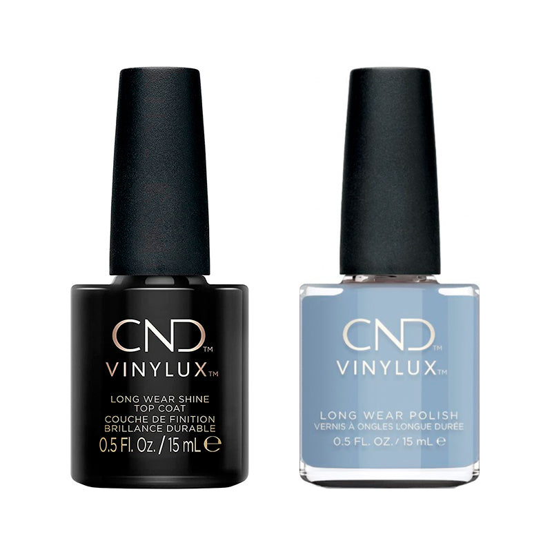 CND - Vinylux Topcoat & Vintage Blue Jeans 0.5 oz - #431 - Nail Lacquer at Beyond Polish