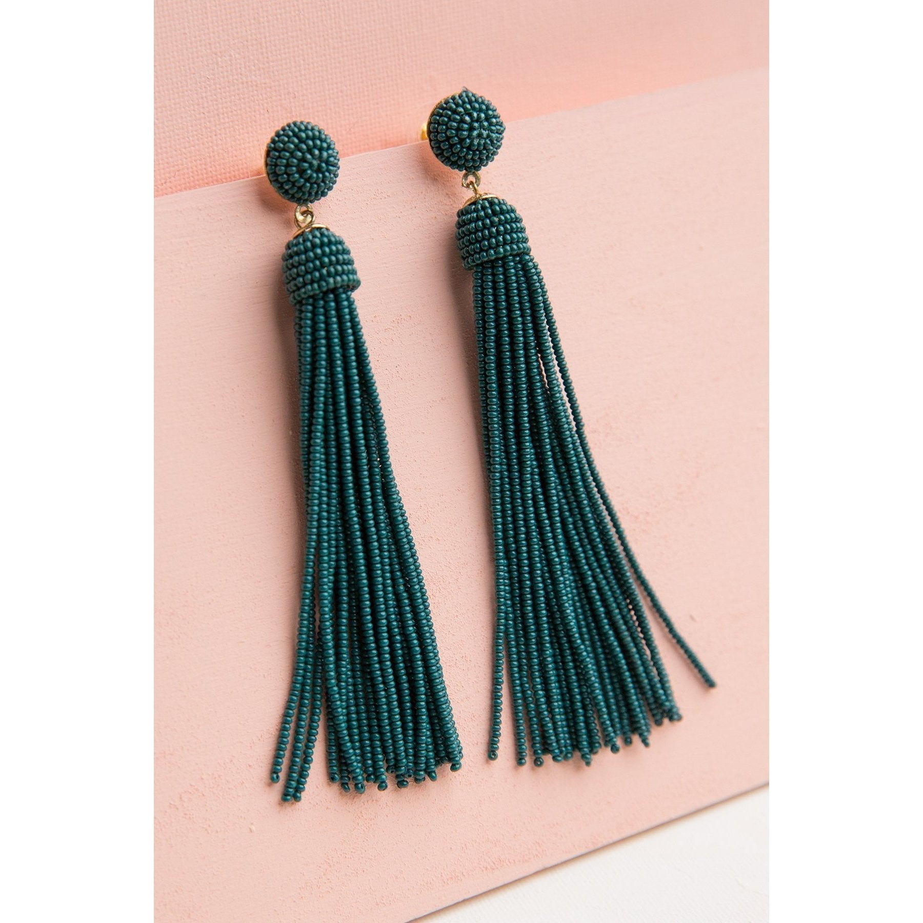 Calypso Beaded Tassel Earrings