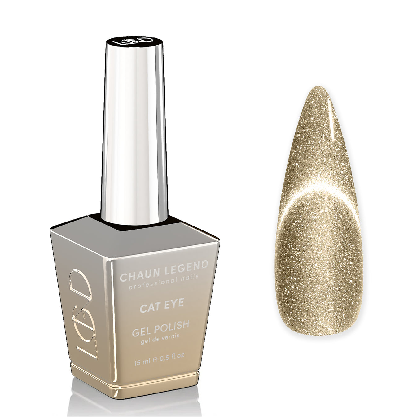 Chaun Legend - Gel Polish - Cat Eye Gold Spotlight - Gel Polish at Beyond Polish