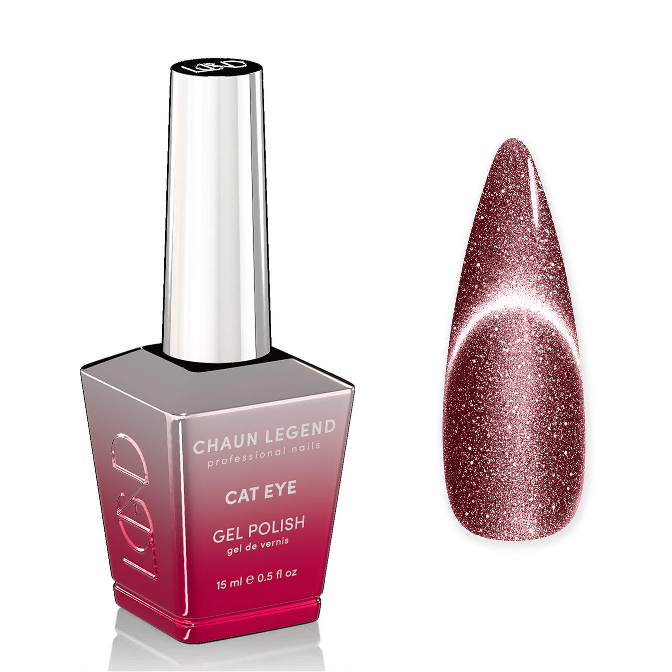 Chaun Legend - Gel Polish - Cat Eye Scarlet Celebration - Gel Polish at Beyond Polish