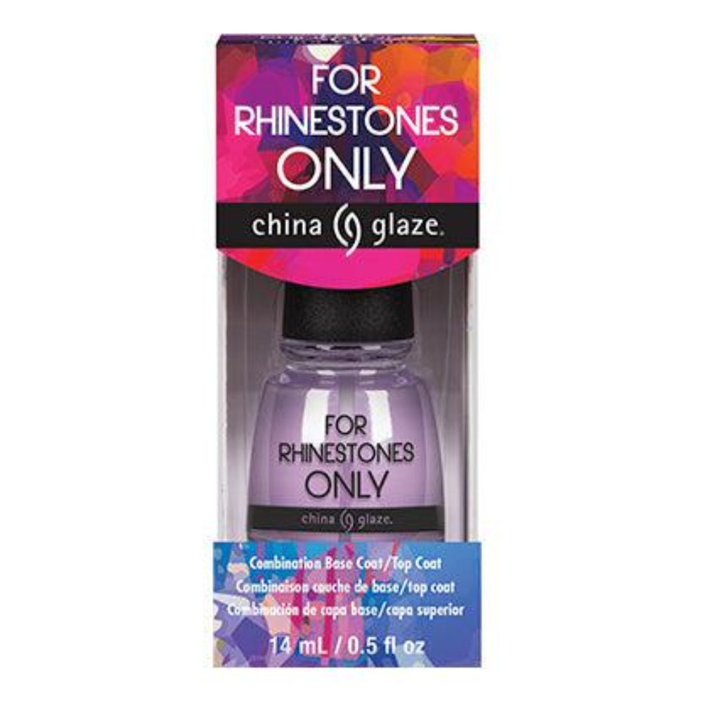 China Glaze - For Rhinestone Only Top/Base Coat 0.5 oz - #83856 - Top & Base Coats at Beyond Polish