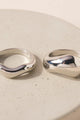 Chunky Ring Set In Silver - Rings at Beyond Polish