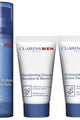 Clarins - Men Set (Super Moisture Balm 50 ml + Shampoo & Shower Gel 30 ml + Active Face Wash 30 ml ) - Face at Beyond Polish