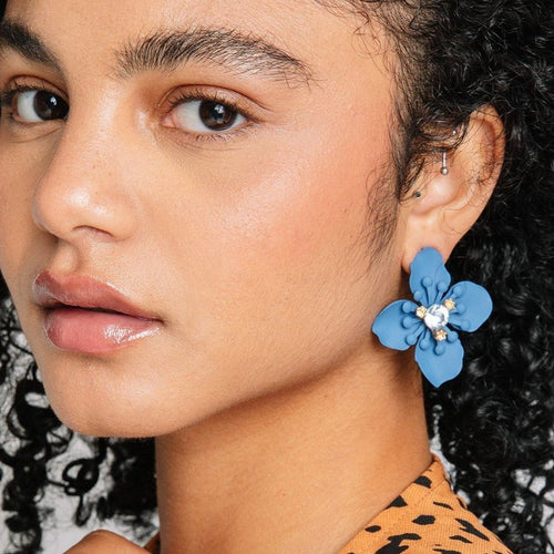 Clematis Floral Earrings