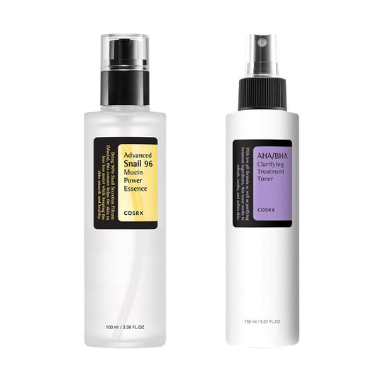 Corsx - Advanced Snail 96 Mucin Power Essence + Aha/Bha Clarifying Treatment Toner - Face at Beyond Polish