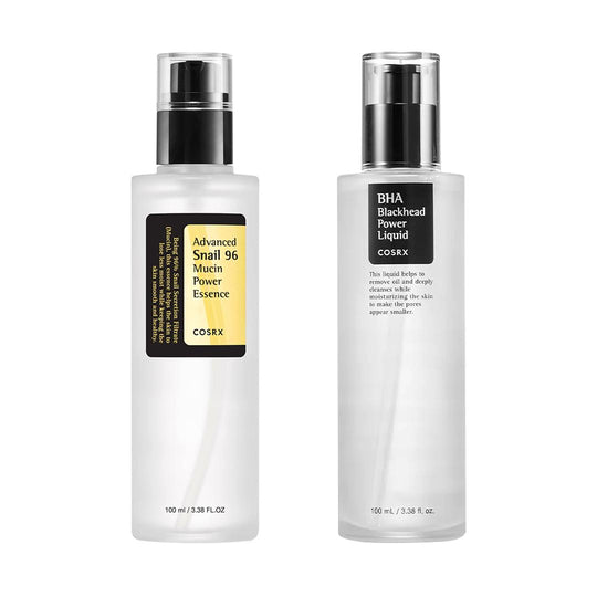 Corsx - Advanced Snail 96 Mucin Power Essence + Bha Blackhead Power Liquid - Face at Beyond Polish