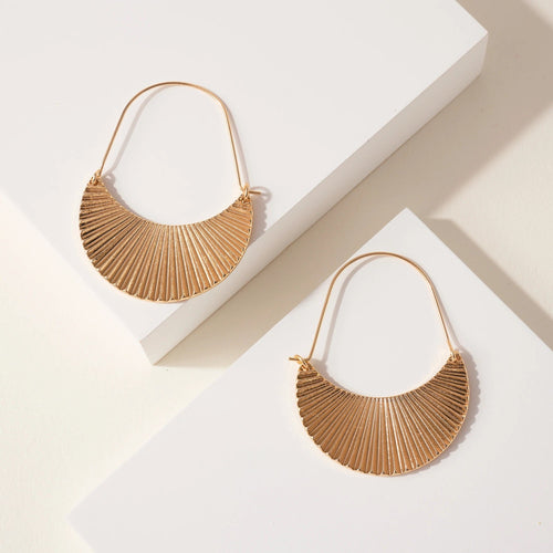 Crescent Shaped Dangling Earrings
