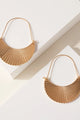 Crescent Shaped Dangling Earrings - Earrings at Beyond Polish