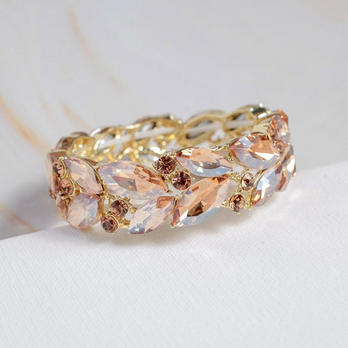 Crystal Leaves Bracelet