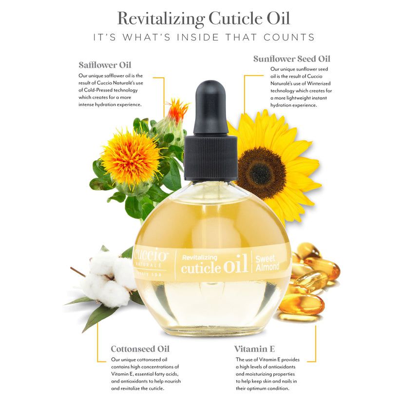 Cuccio - Revitalizing Cutcile Oil - Sweet Almond 2.5 oz - Nail Treatment at Beyond Polish