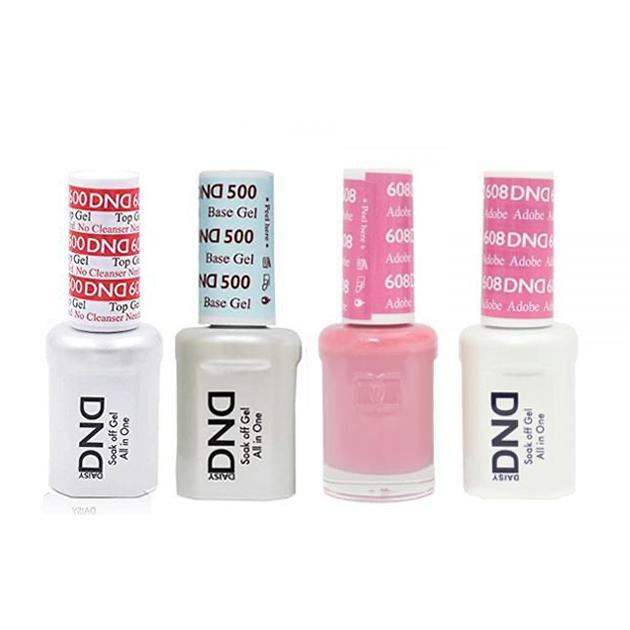 DND - #500#600 Base, Top, Gel & Lacquer Combo - Adobe - #608 - Gel & Lacquer Polish at Beyond Polish