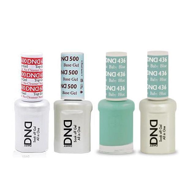 DND - #500#600 Base, Top, Gel & Lacquer Combo - Baby Blue - #436 - Gel & Lacquer Polish at Beyond Polish