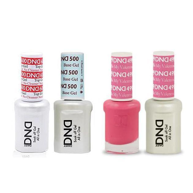 DND - #500#600 Base, Top, Gel & Lacquer Combo - Be My Valentine - #499 - Gel & Lacquer Polish at Beyond Polish