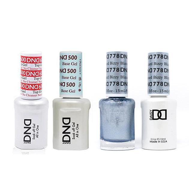 DND - #500#600 Base, Top, Gel & Lacquer Combo - Blizzy Blizzard - #778 - Gel & Lacquer Polish at Beyond Polish