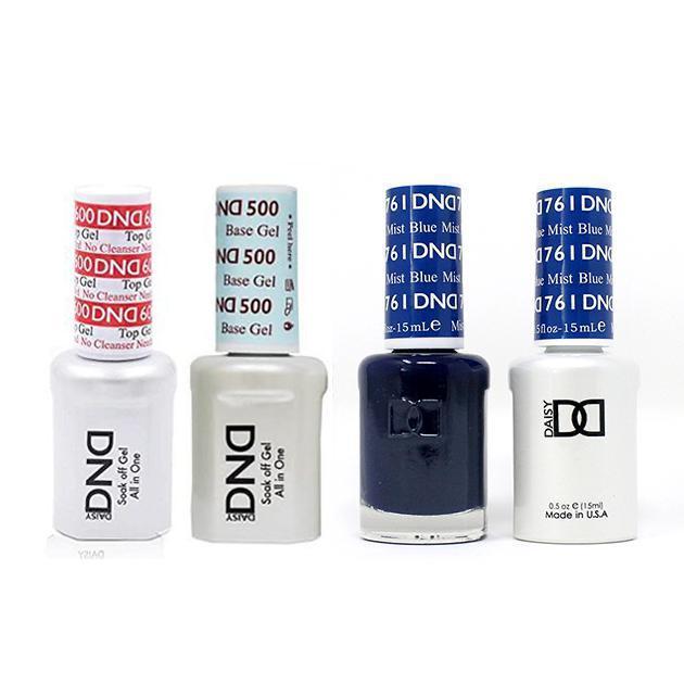 DND - #500#600 Base, Top, Gel & Lacquer Combo - Blue Mist - #761 - Gel & Lacquer Polish at Beyond Polish