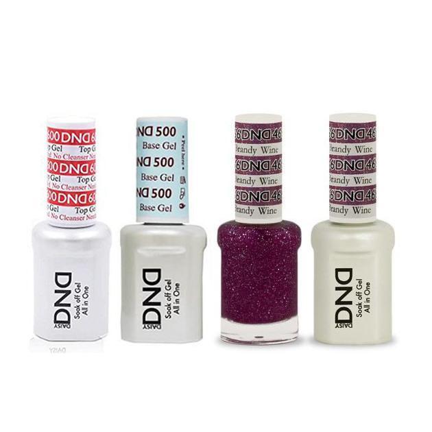 DND - #500#600 Base, Top, Gel & Lacquer Combo - Brandy Wine - #466 - Gel & Lacquer Polish at Beyond Polish