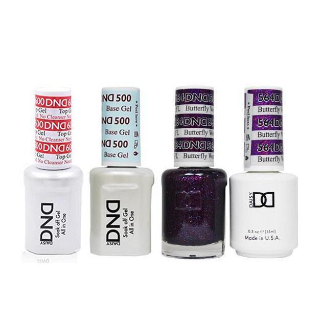 DND - #500#600 Base, Top, Gel & Lacquer Combo - Butterfly World FL - #564 - Gel & Lacquer Polish at Beyond Polish