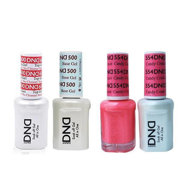 DND - #500#600 Base, Top, Gel & Lacquer Combo - Candy Crush - #554 - Gel & Lacquer Polish at Beyond Polish