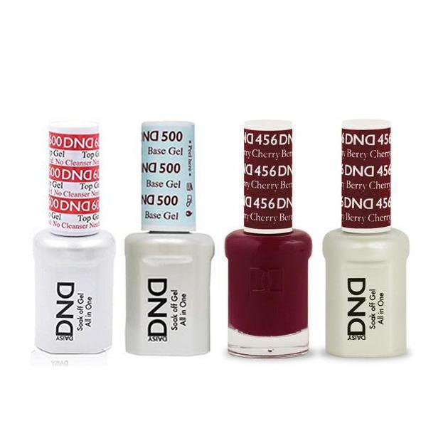DND - #500#600 Base, Top, Gel & Lacquer Combo - Cherry Berry - #456 - Gel & Lacquer Polish at Beyond Polish